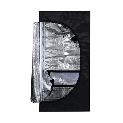 Green room plant grow tents 50x50x100cm PEVA Fabric Silver Mylar